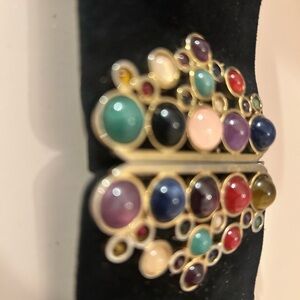 Judith Leiber Colorful Gemstone Waist Belt.